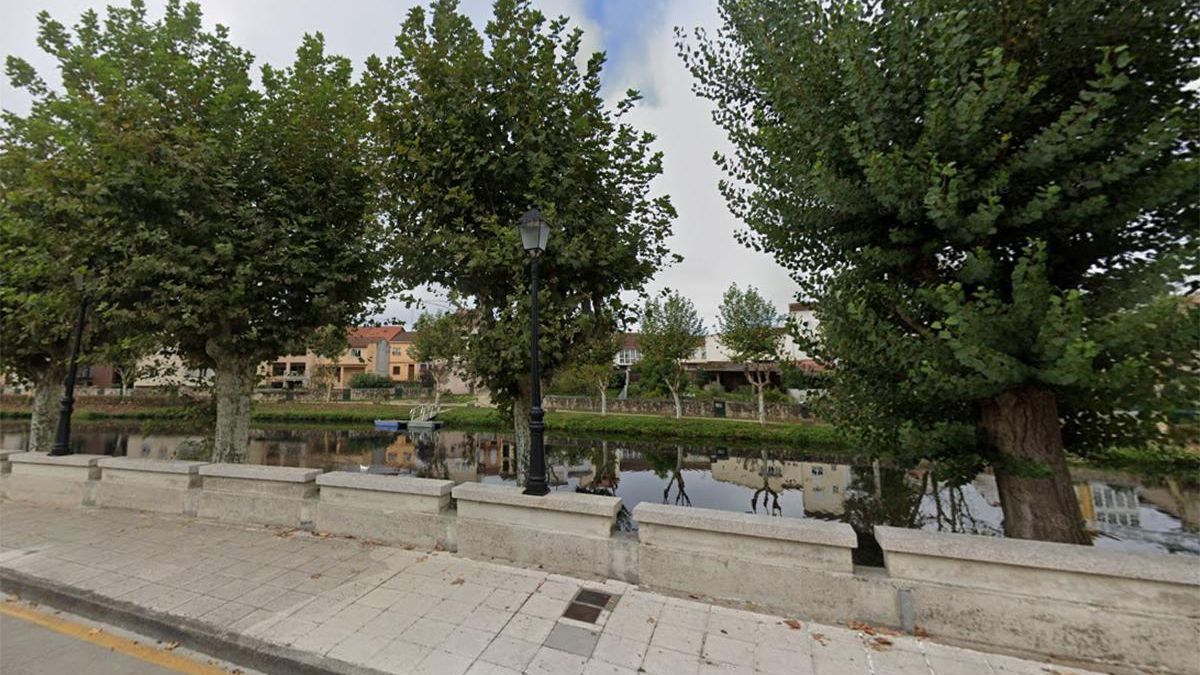 El río Cabe, a su paso por Monforte