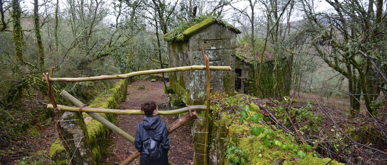 Arufe, una aldea abandonada en Pontevedra.