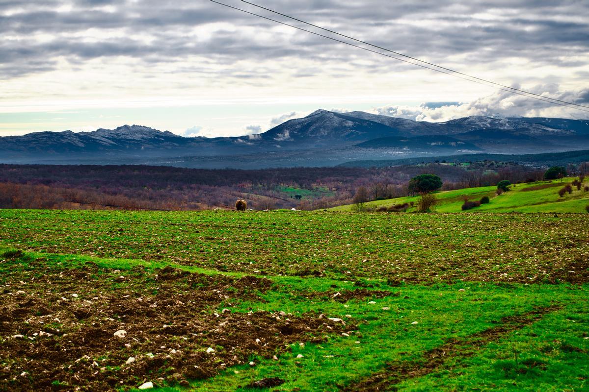 Montañas en Horcajo de la Sierra, Madrid.