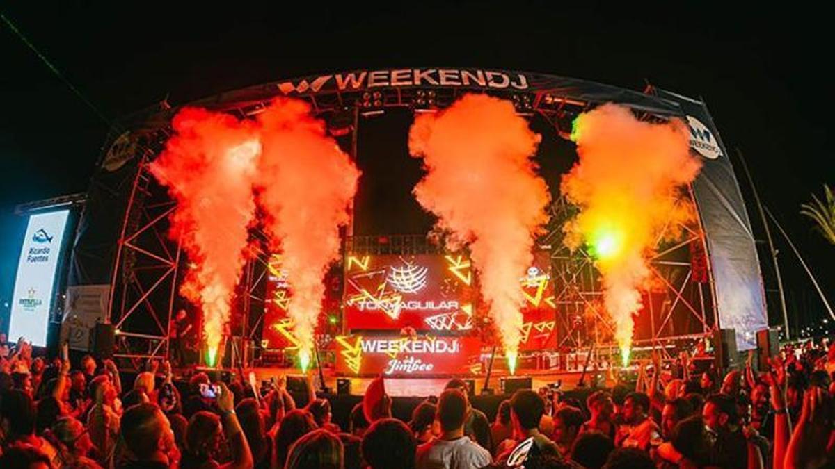 La explanada del Puerto de Cartagena acoge esta sábado una nueva edición del festival Weekend Dj