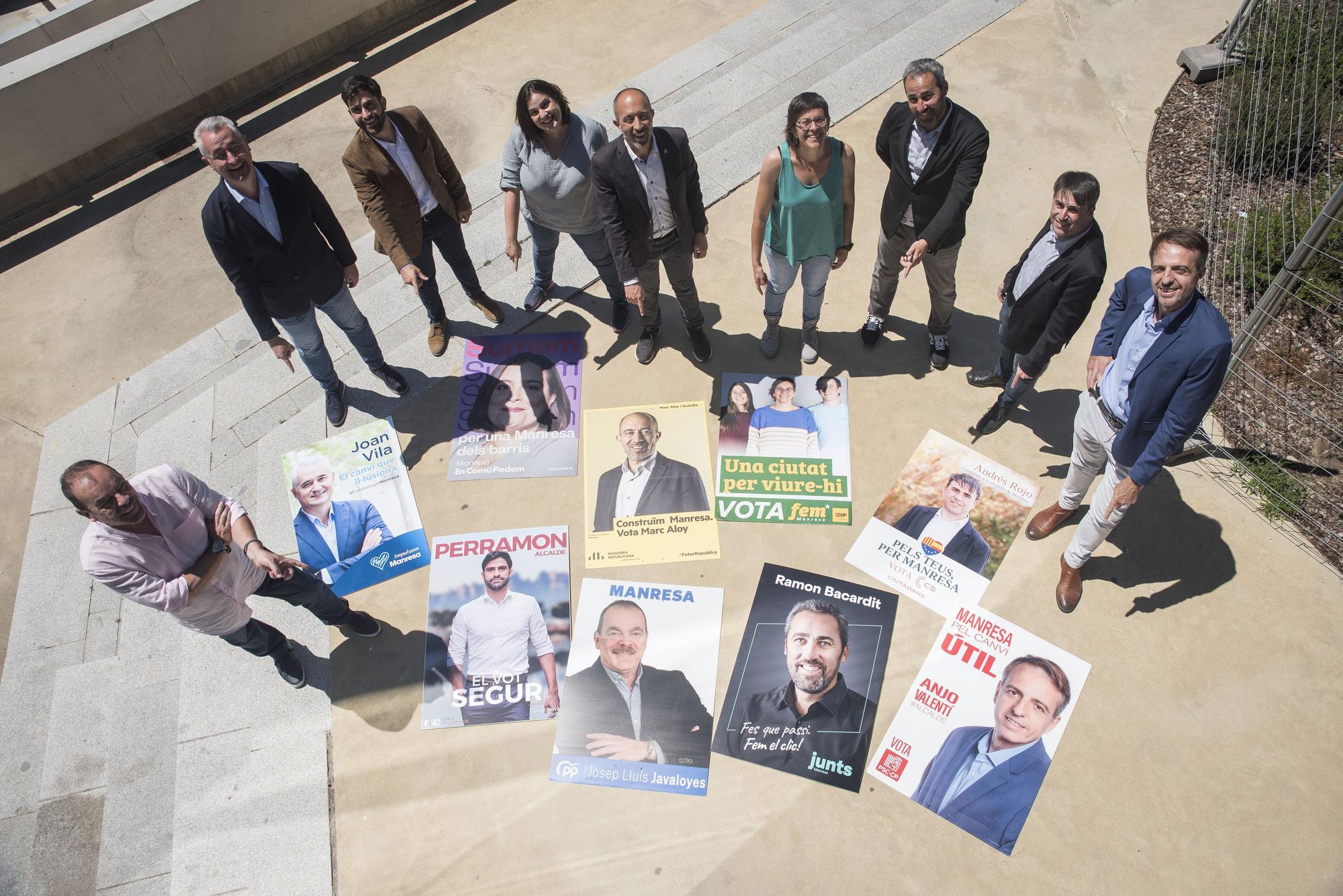 La cara divertida de  la foto dels candidats de Regió7