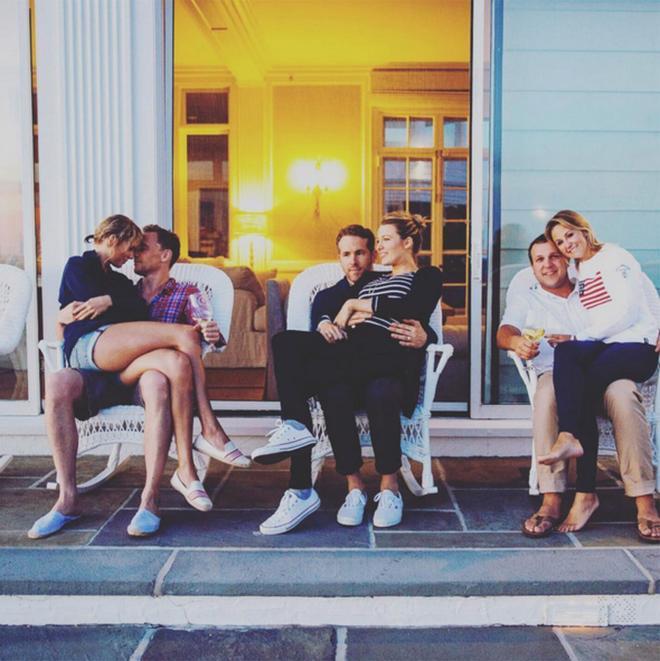 Taylor Swift, Tom Hiddleston, Blake Lively y Ryan Reinolds