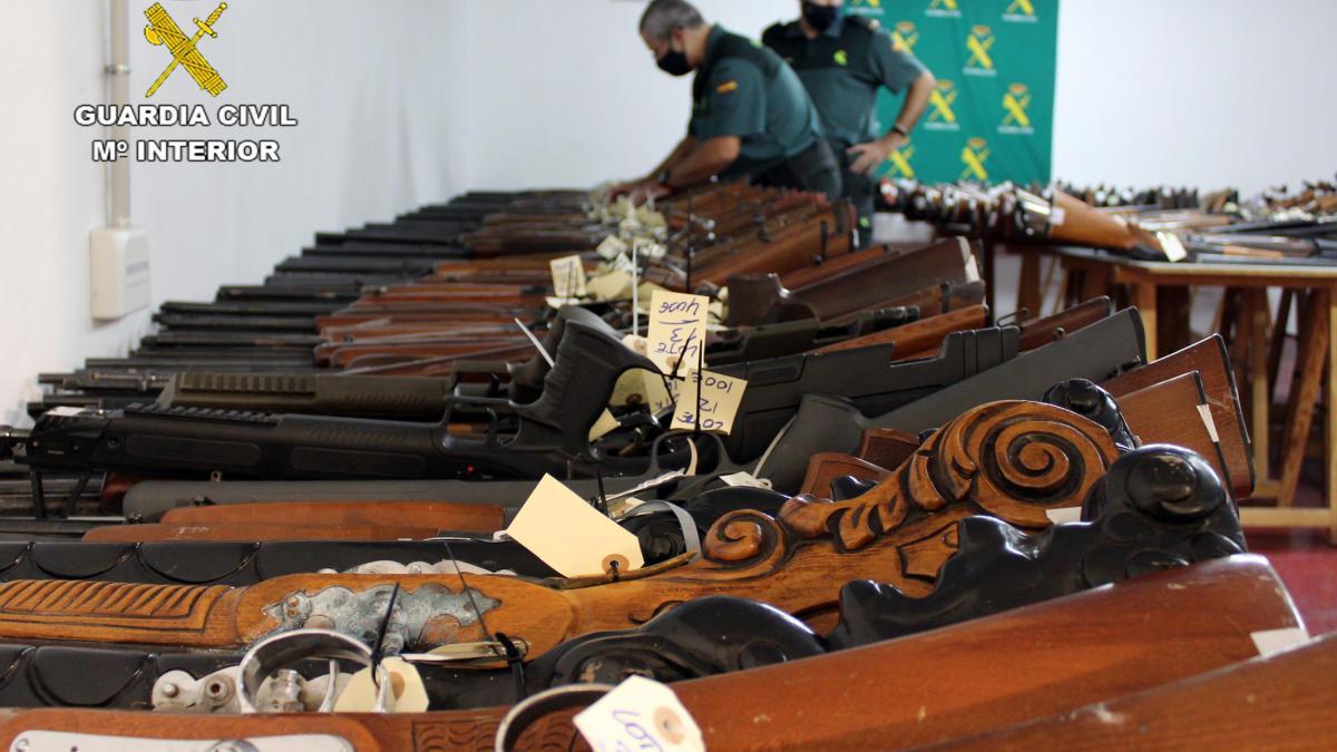 La tradicional subasta de armas de la Guardia Civil tendrá lugar el 26 de octubre