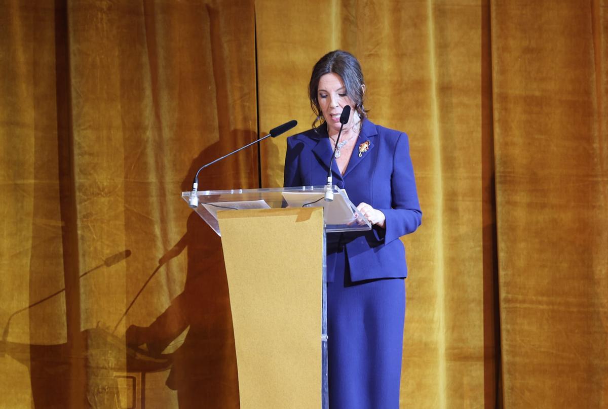 Cuchita Lluch, durante su intervención