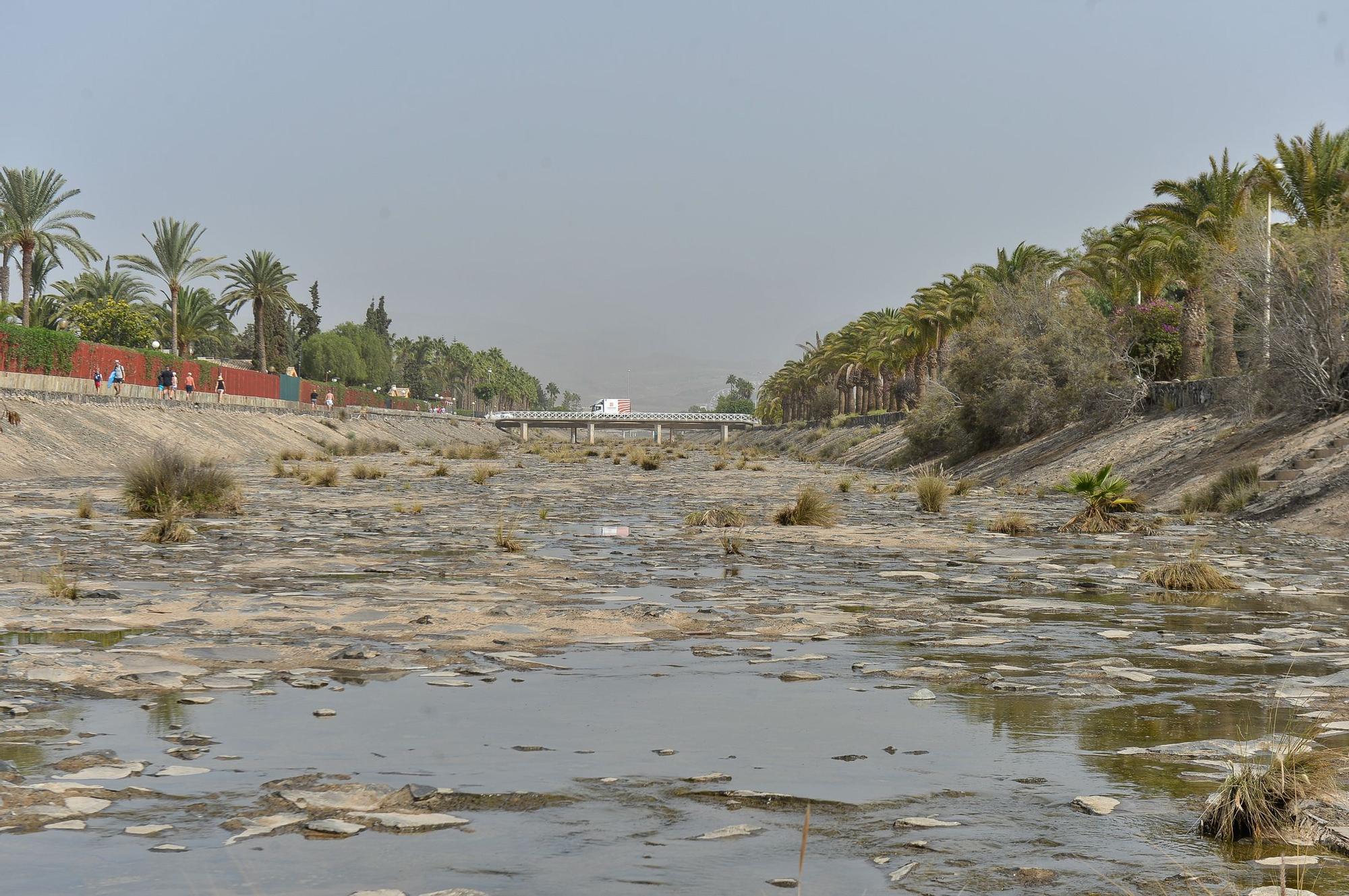 La Charca de Maspalomas después del ciclón Hermine