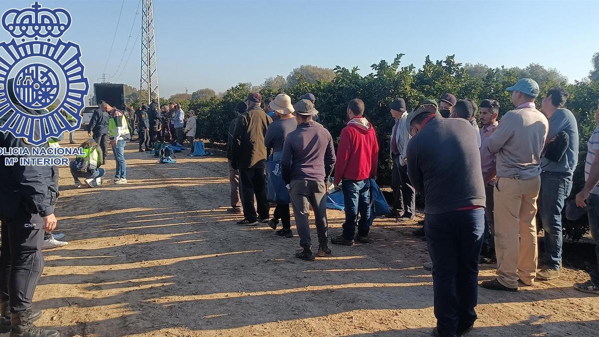 Imagen de la operación facilitada por la Policía Nacional.