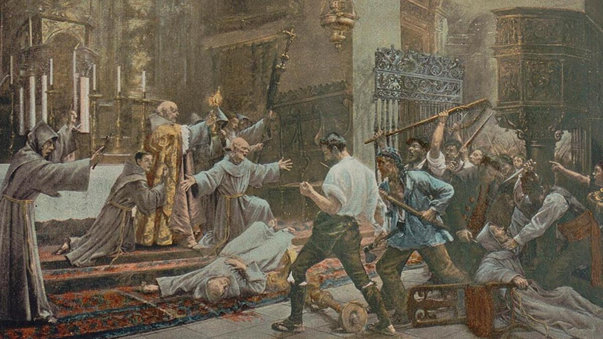 'La degollación de los frailes, en San Francisco el Grande', de R. Pulido