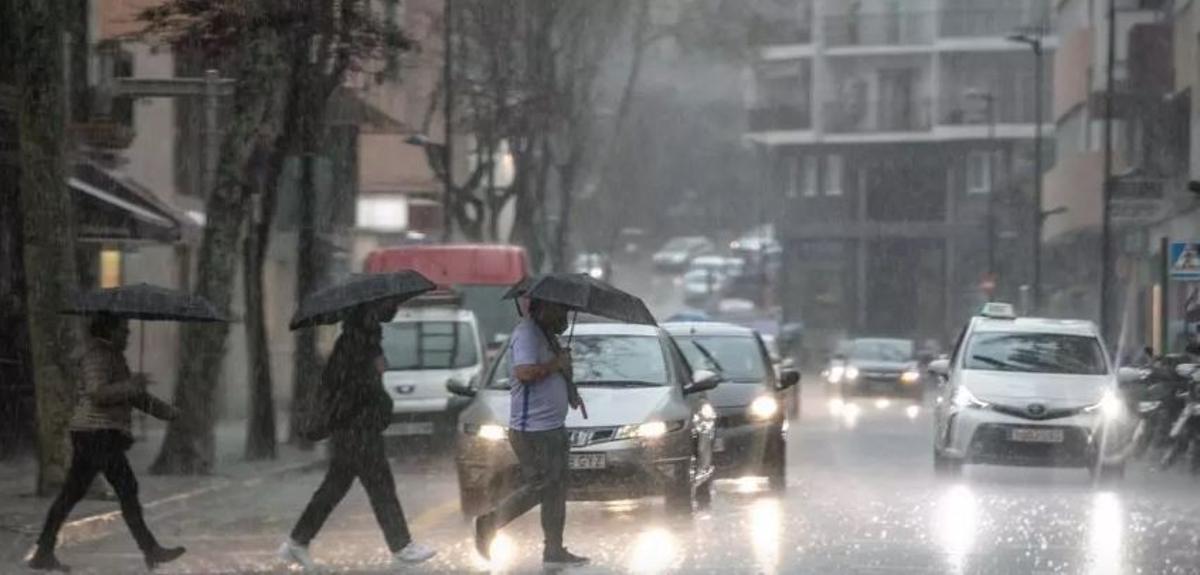 Lluvia en Ibiza en una imagen de archivo