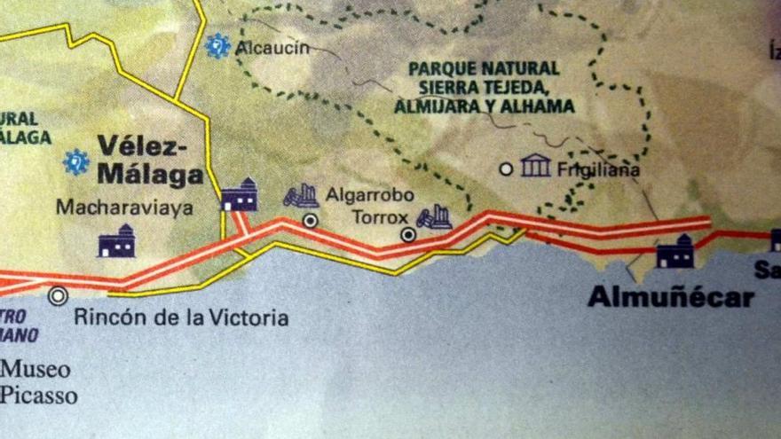 El Consistorio distribuyó ayer el mapa «sin Nerja».