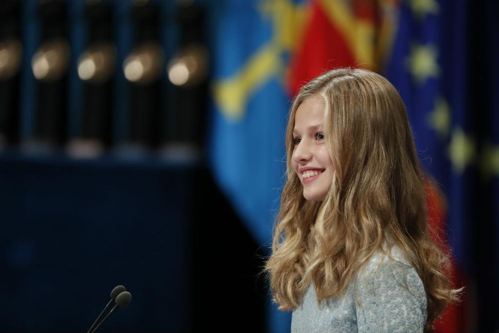 La Princesa Leonor en la entrega de los Princesa de Asturias