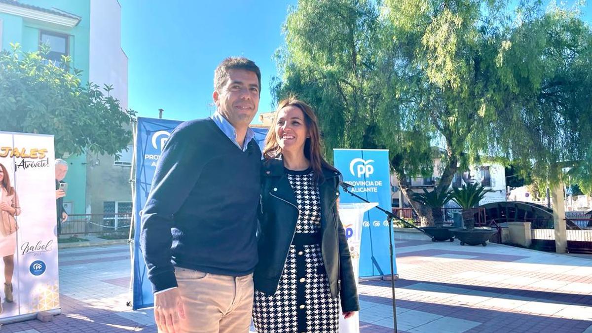 Carlos Mazón e Isabel Berná, en el acto de presentación