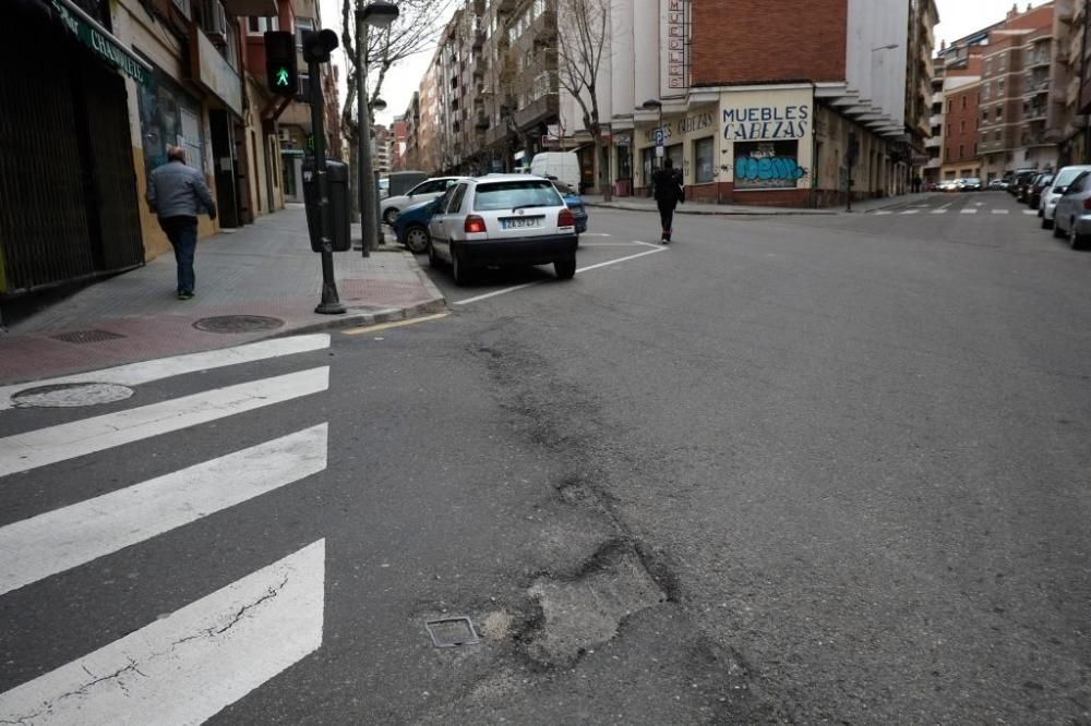 Algunas de las vías de Zamora con problemas