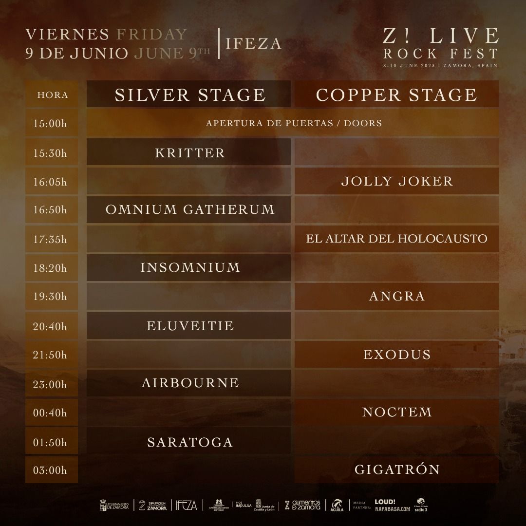 Programa del Z! Live Rock Fest.