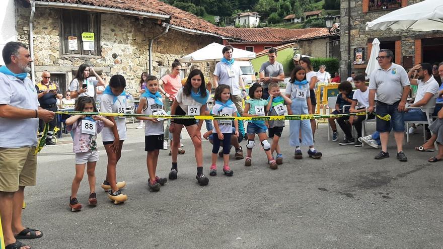 Un campeonato mundial en Bezanes: así fue la carrera en madreñas