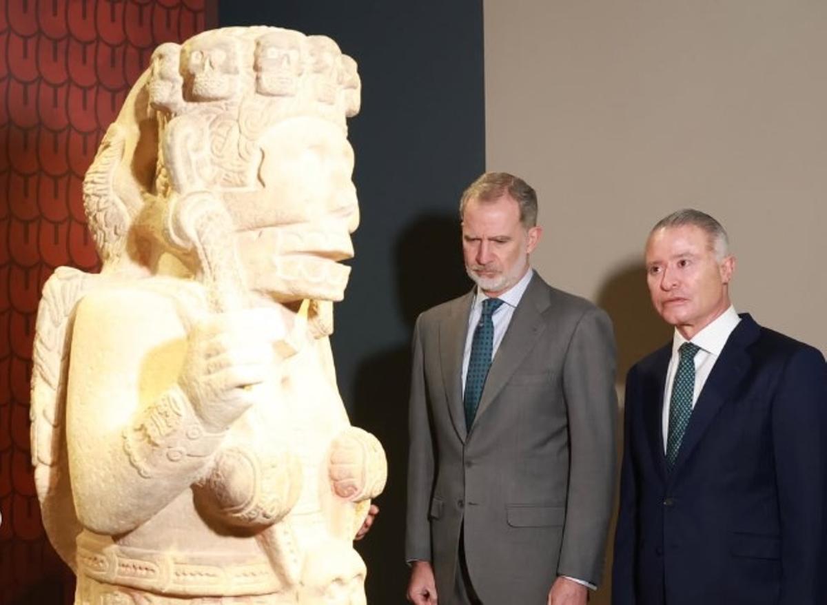 König Felipe VI bei seinem Besuch im Museum