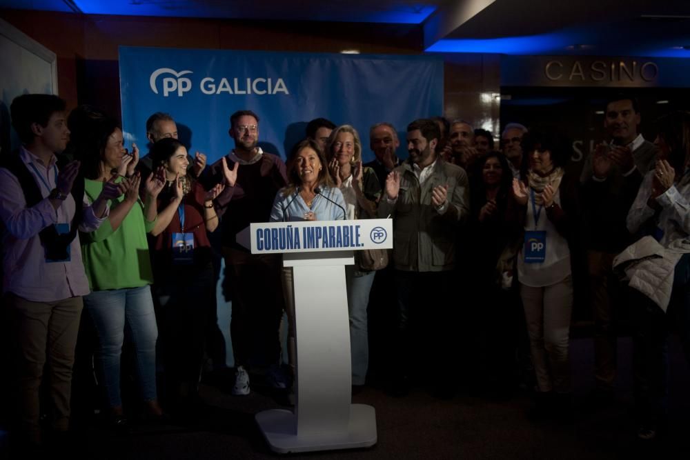 Noche electoral en A Coruña | Sede del PP
