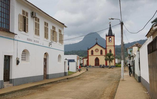 Santo António, el mayor emplazamiento de la Isla de Príncipe