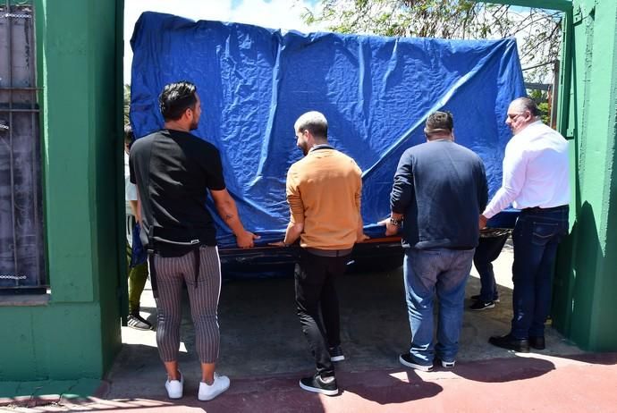 04/04/2019 TELDE.  Montaje del escenario del Carnaval de Telde en el parque Urbano de San Juan.  Fotógrafa: YAIZA SOCORRO.  | 04/04/2019 | Fotógrafo: Yaiza Socorro