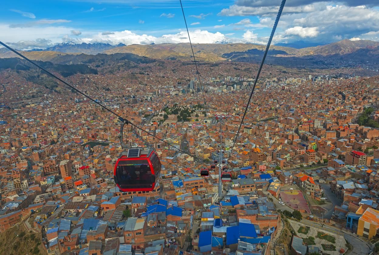 Las vistas más amplias de La Paz se obtienen desde sus teleféricos