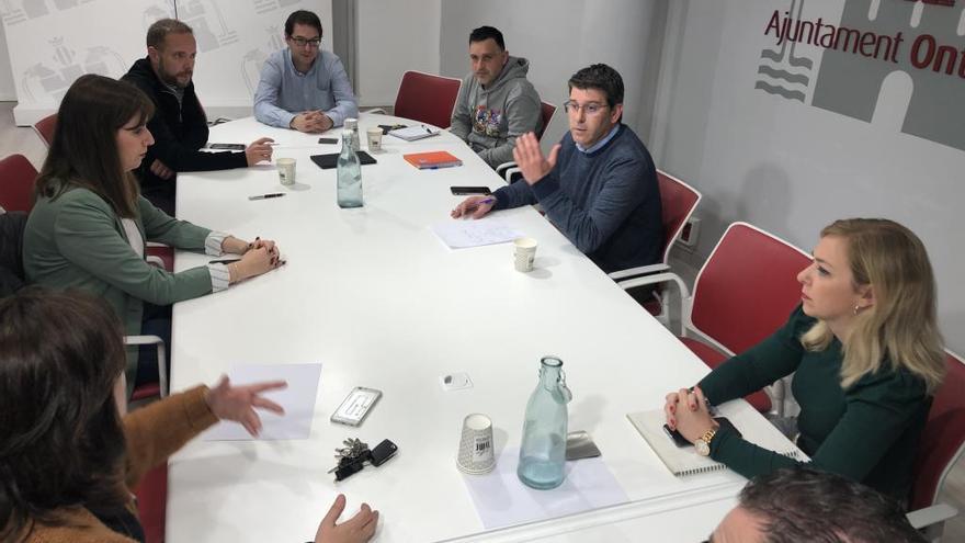 Reunión de los concejales del equipo de gobierno de Ontinyent