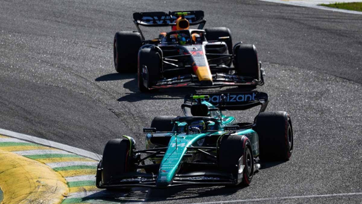 El duelo de Alonso y Checo en Brasil fue espectacular