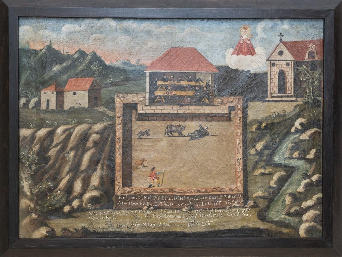 Exvoto del milagro de la Virgen de Rihondo.