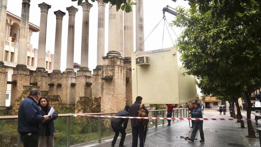 Las obras del Templo Romano, paradas con un nivel de ejecución que no llega ni al 20%