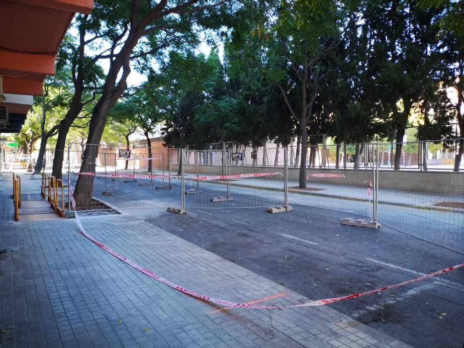 Obras en los alrededores del Hospital General