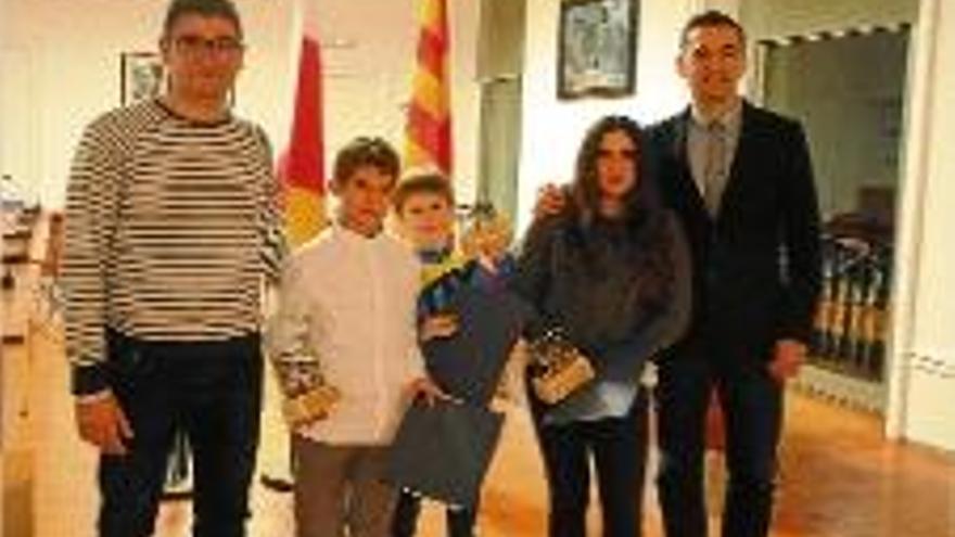 Sant Feliu de Guíxols reconeix tres joves campions d&#039;Espanya