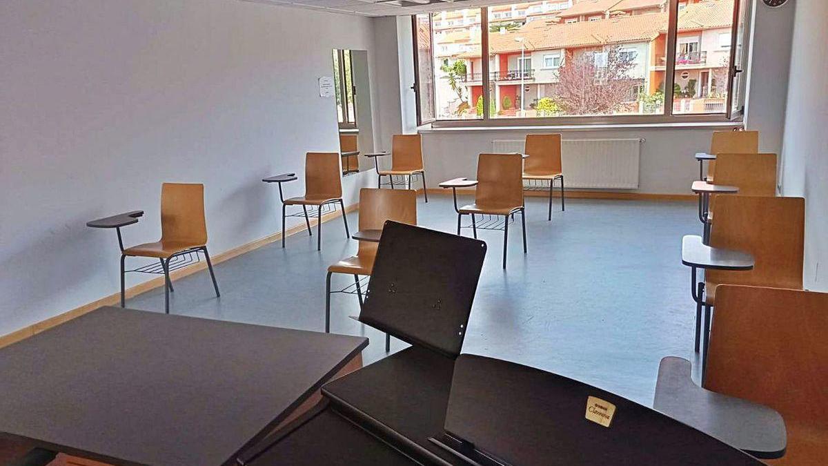 Las aulas están preparadas para mantener las distancias de seguridad.