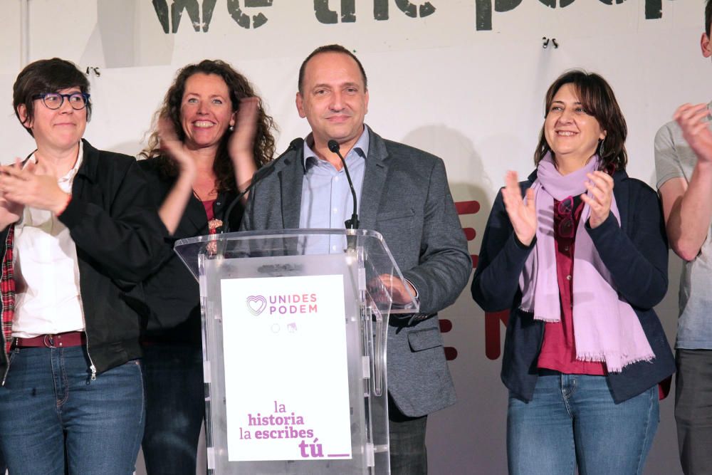 La noche electoral en la sede los partidos