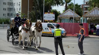 Un caballo desbocado arrolla a varias personas en el Puente de las Delicias, entre ellas un bebé de 11 meses