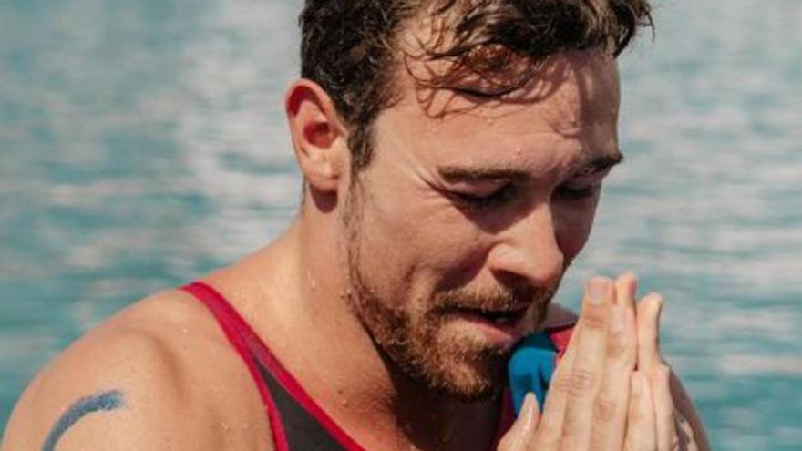 Alberto Martínez 'Maki', saliendo del agua en Ibiza. | RFEN