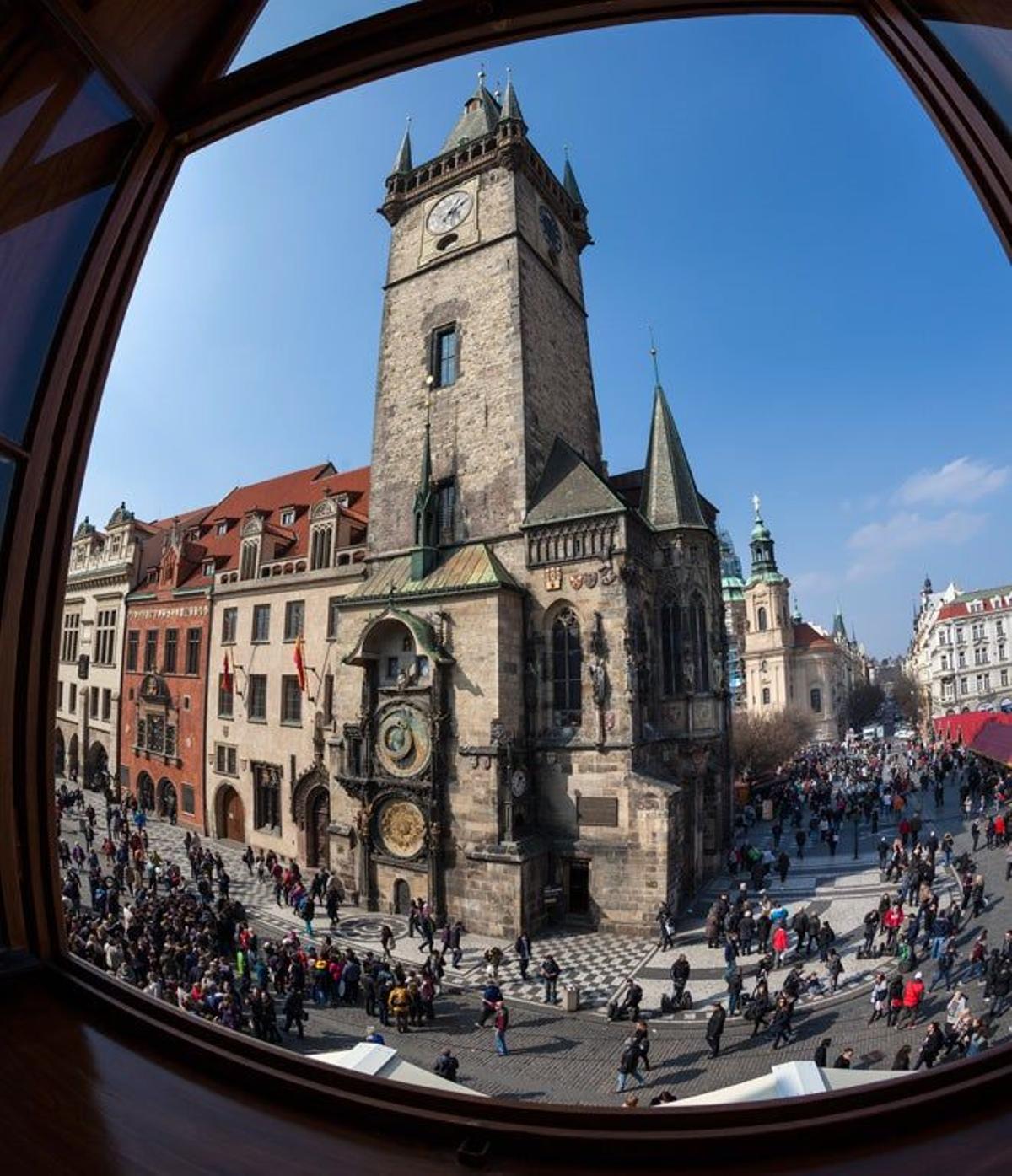 Torre del Ayuntamiento de la Ciudad Vieja de Praga