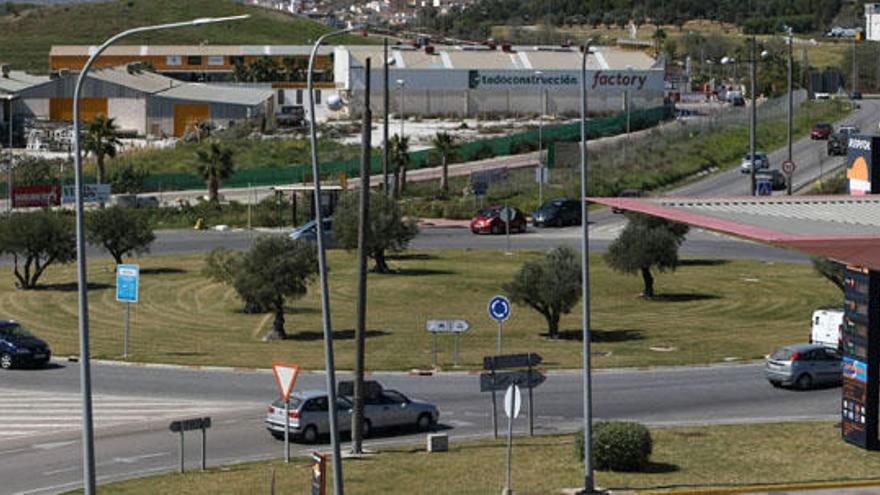 Detalle de los accesos al Parque Tecnológico de Andalucía.