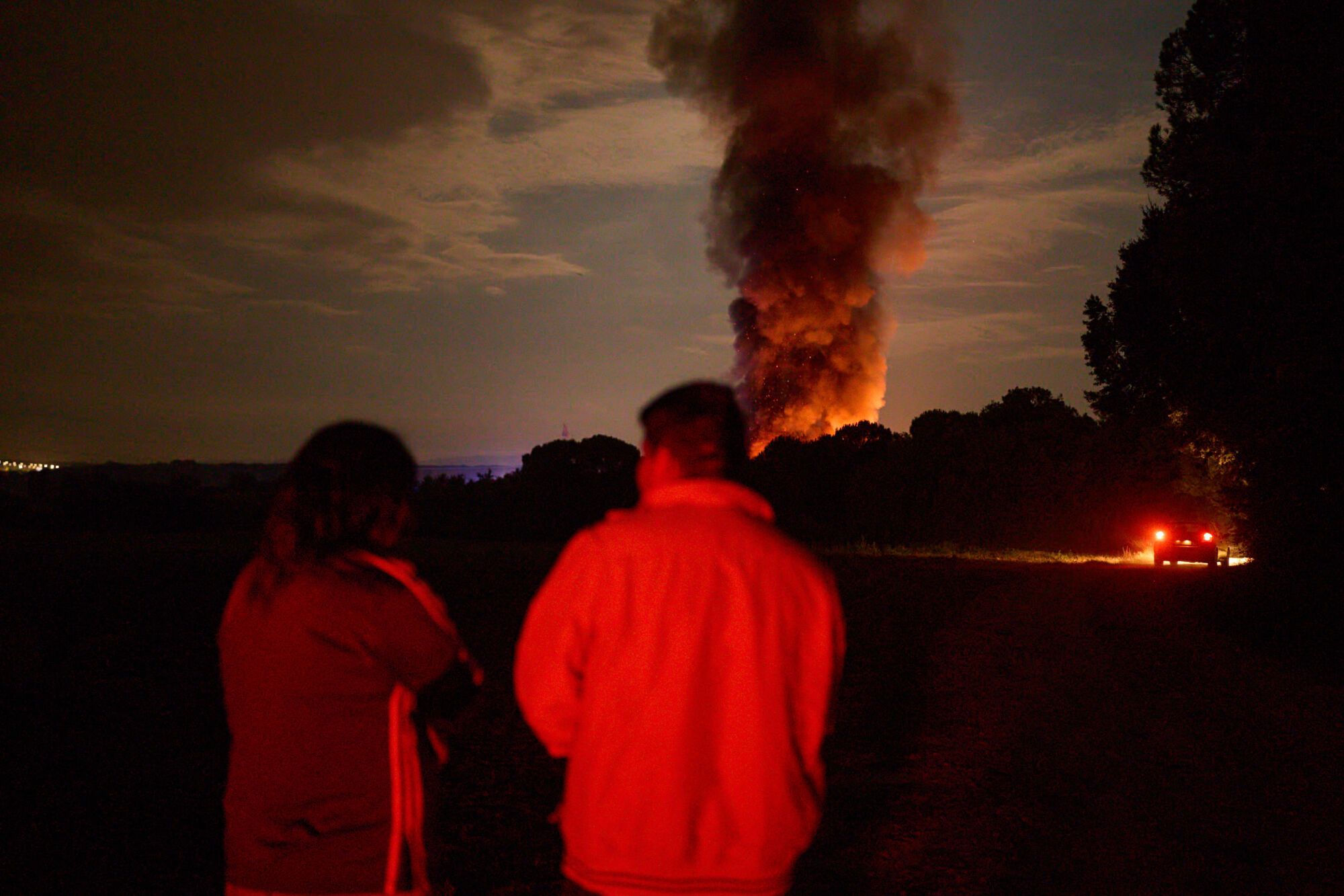 Incendi a la deixallaria EcoGirona de Vilobí d´Onyar