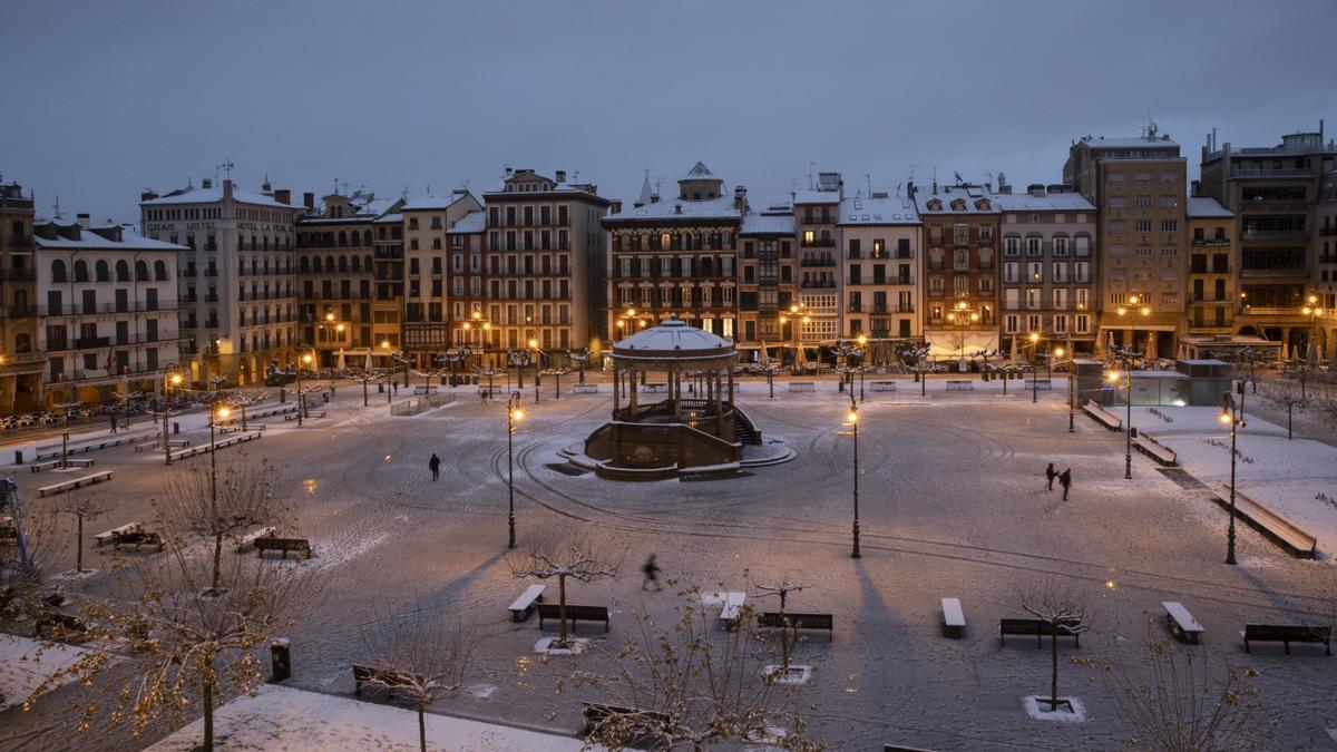 Pamplona, la capital navarra, hace unos días.