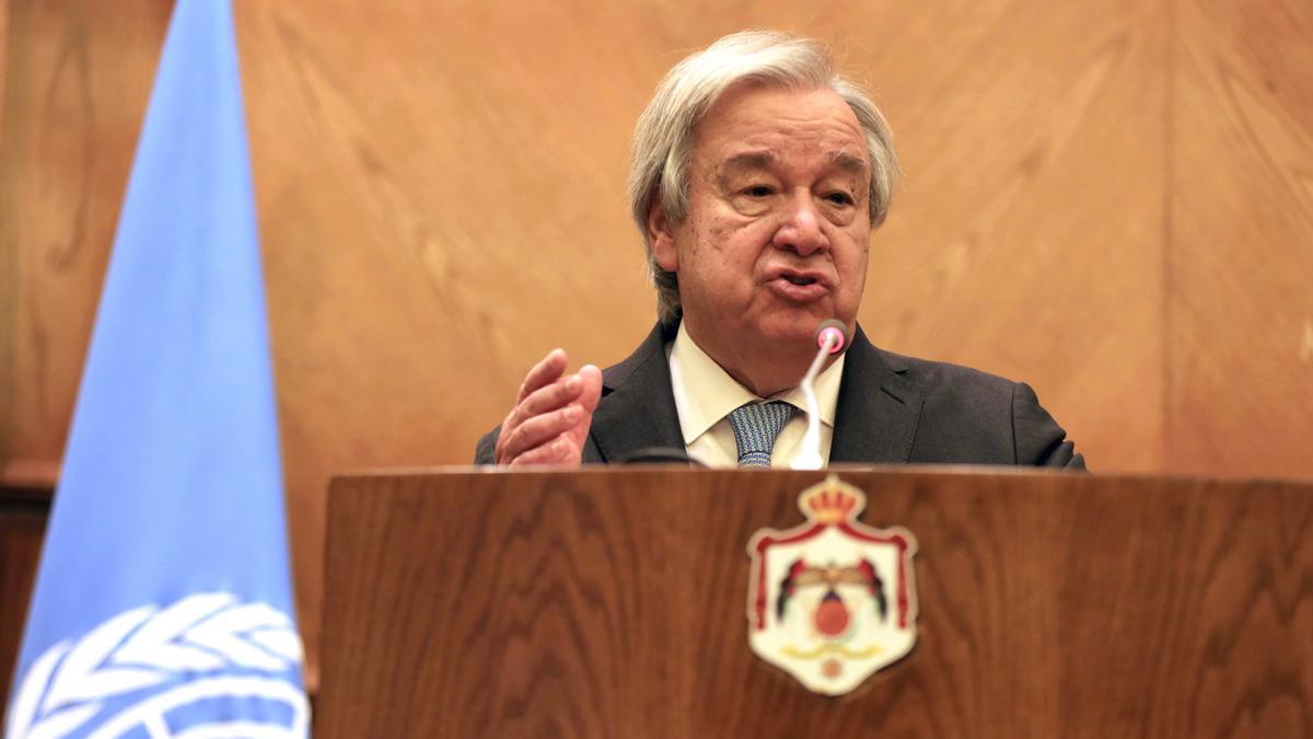 El secretario general de Naciones Unidas, Antonio Guterres