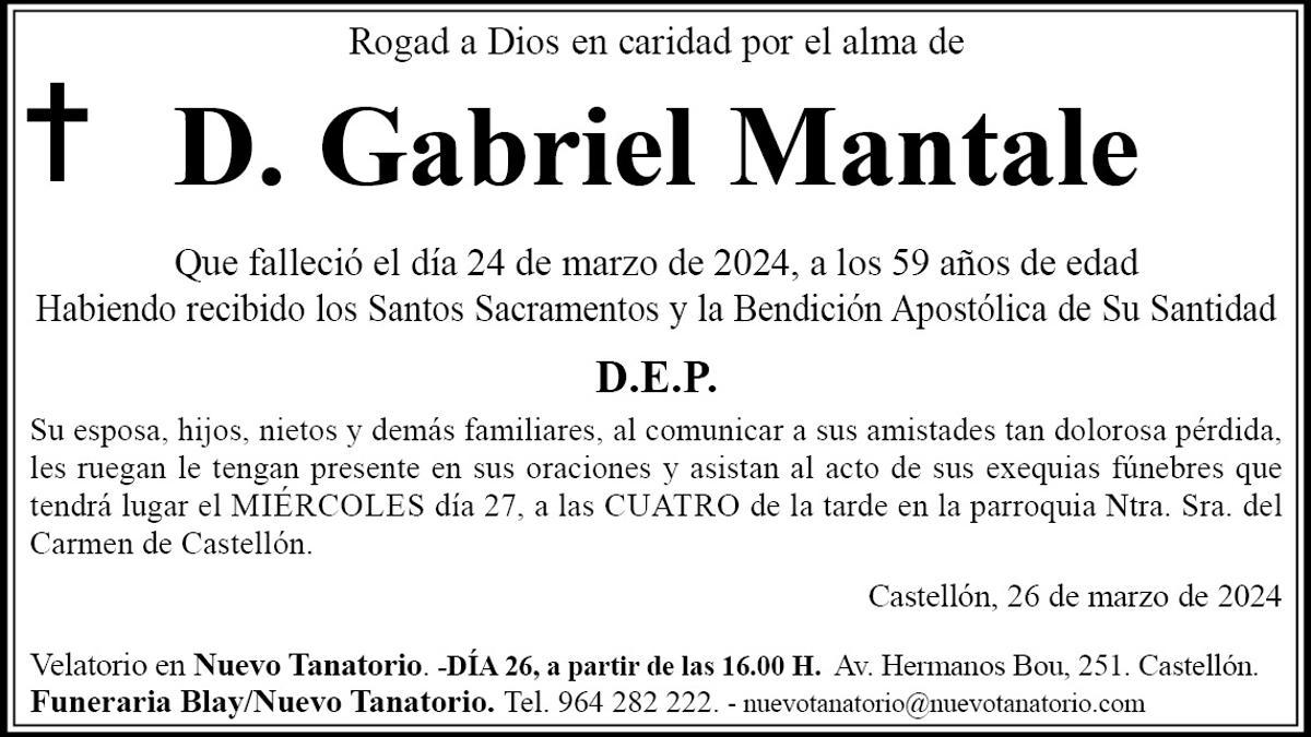 D. Gabriel Mantale