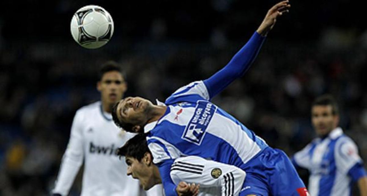 Morata i Javi Selvas, durant el partit. Morata i Javi Selvas, durant el partit.