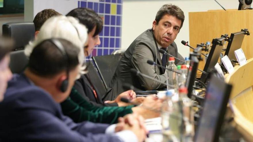 Mazón, durante su intervención.