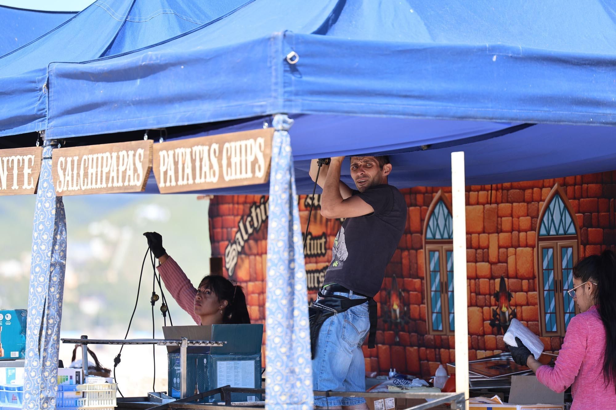 Preparativos de la feria Eivissa Medieval