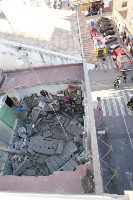 Derrumbe de una casa en Murcia