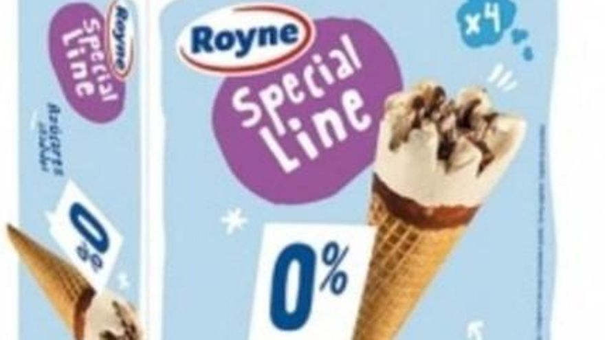 La AESAN advierte de la presencia de gluten en un helado de Royne con el etiquetado &#039;sin gluten&#039; distribuido en Baleares