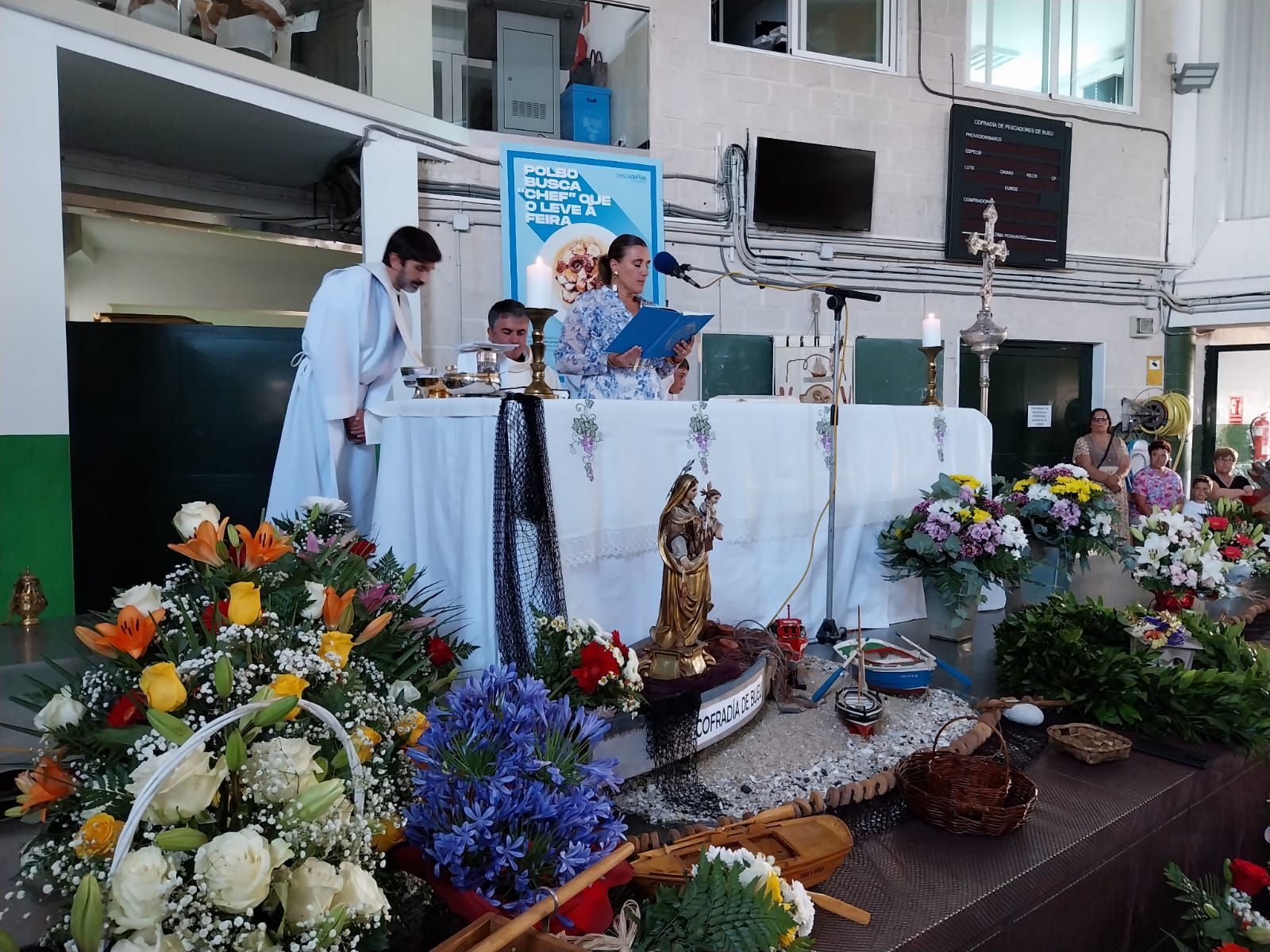 Las celebraciones en honor a la Virgen del Carmen en O Morrazo. La procesión en Bueu
