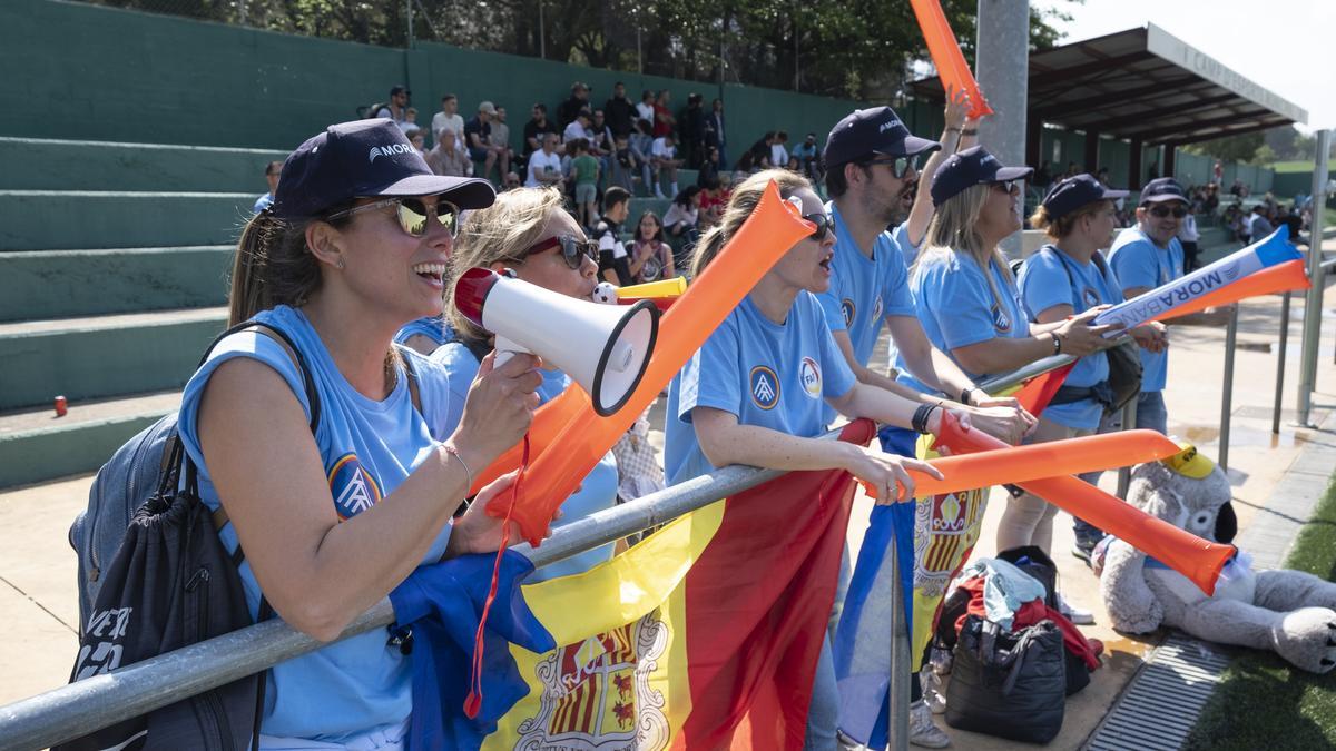 L'afició va animar amb gran dedicació durant tot el torneig