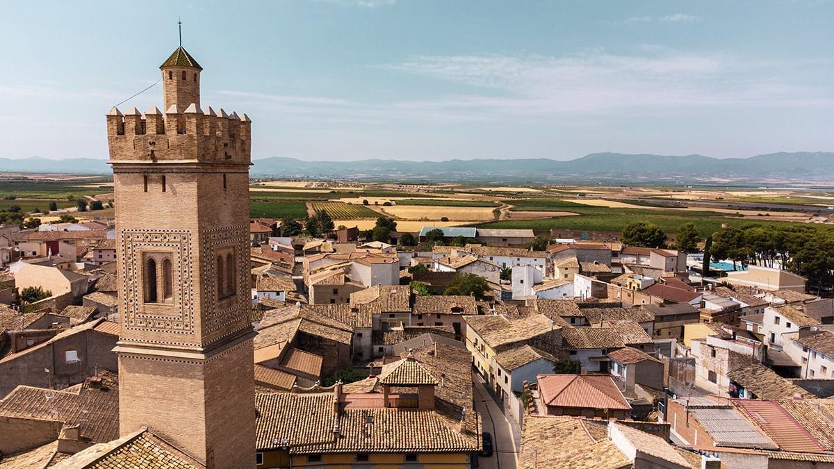 Imagen de la localidad zaragozana de Longares.