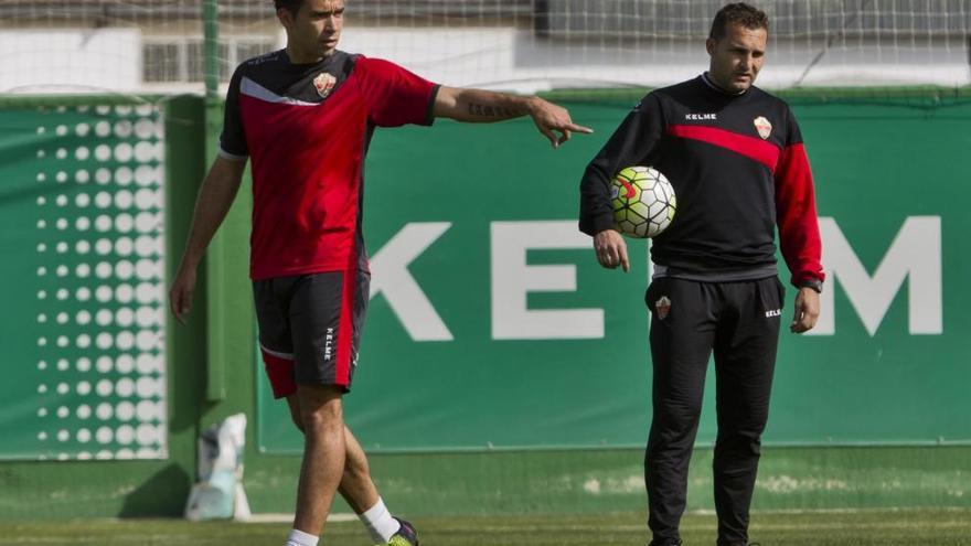 Lolo, durante un entrenamiento