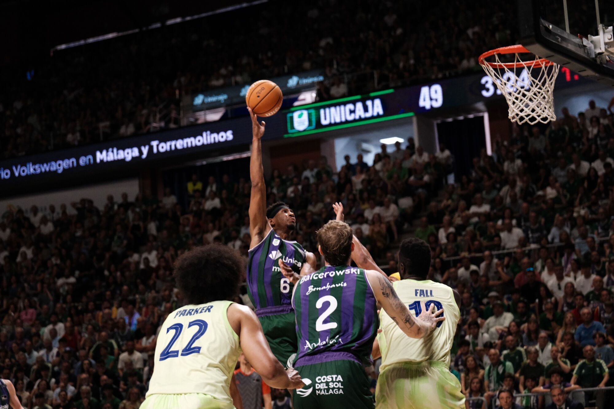 Tercer partido de los cuartos de final ACB I Unicaja - Málaga
