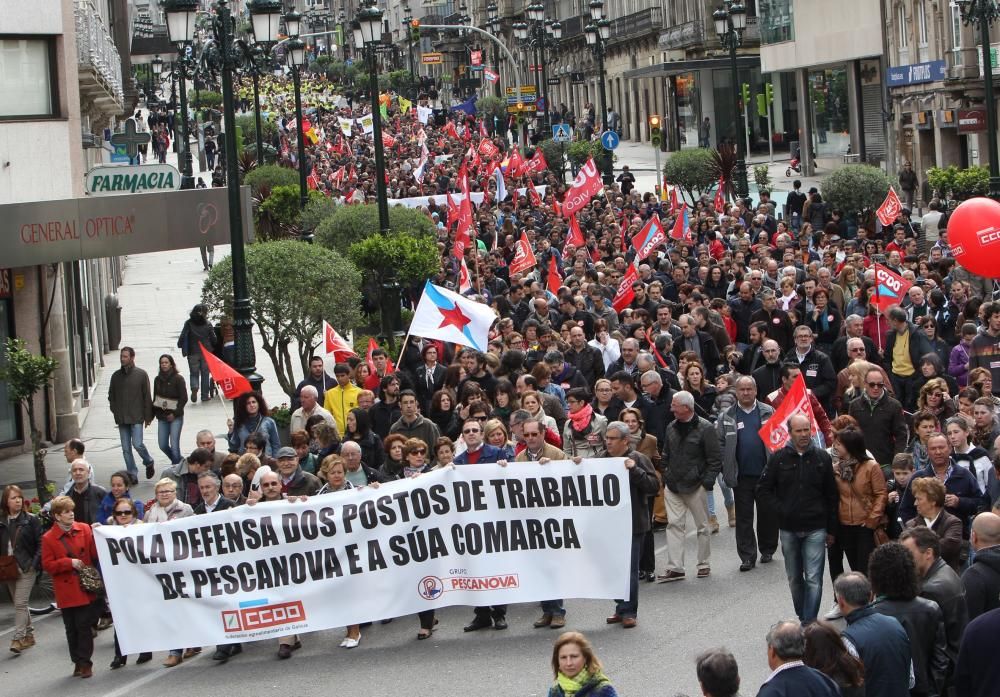 Cinco años del derrumbe de Pescanova, en imágenes